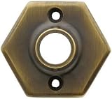 2 1/2" Hexagonal Rosette With 21/32" Collar in Antique-By-Hand Finish