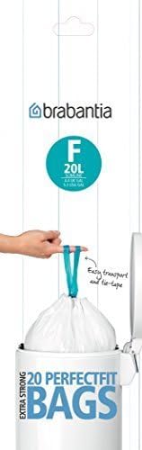Brabantia Trash Bags, 4.3 gallon/20 liter, Size F Slimline - 245305 by Brabantia USA