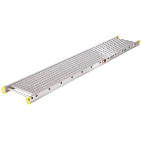 Werner 2416 500-Pound Duty Rating Two-Person Aluminum Scaffold Plank, 14-Inch Wide by 16-Feet Long