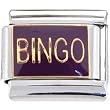 Purple Bingo Italian Charm