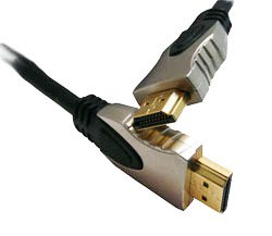 ABC Products Premium Pro Metal Finished 2m Pro Gold HDMI to HDMI Video Lead Cable, OFC Fully Sheilded Lead. 1080p - HDMI V1.3 Compliant. FULL HD Support.