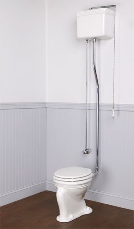 Buy Porcelain Beaded High Tank Toilet - Beaded Bowl - Lacquered Brass (Mac the Antique Plumber Toilets, Plumbing, Toilets & Bidets, Toilets)