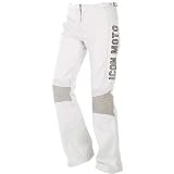 Icon Womens Bombshell Leather Pants White 1