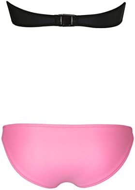 SOTW Color Block Bright Diving Suit Mesh Neoprene Bikini Set Swimsuit Swimwear, Molly Rosewolf, XS