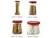 Grant Howard Associates Red Cone-Shaped Canister Set 4-pc.