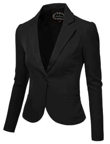 J.TOMSON Womens Tailored Boyfriend Blazer