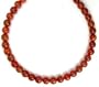 Amber Necklaces 10mm Carnelian beads beaded necklace 17" long