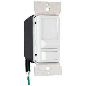 Pass and Seymour 90680W 600-Watt Decorator Incandescent Slide Dimmer, White by Pass & Seymour
