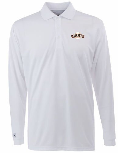 San Francisco Giants Long Sleeve Polo Shirt (White) - Large