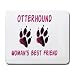 OTTERHOUND WOMAN'S BEST FRIEND Mousepad