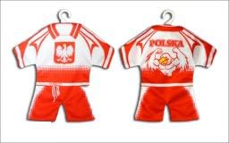 Polska Eagle Mini Soccer Uniform Car Accessory (Style D)