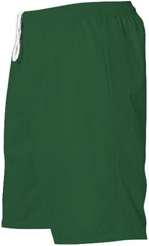 Alleson Athletic 569P Adult Mesh Shorts (9-Inch Inseam), Dark Green, XL