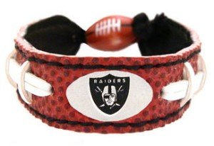 OAKLAND RAIDERS COLLECTIBLE FOOTBALL BRACELET