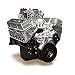 Automotive : Edelbrock Crate Engine Dual-Quad RPM 9.0:1 Compression C-26 Dual-Quad 2 Square-Bore Manual Choke 500 cfm Long-Style Use Serpentine Drive Belt Natural