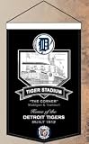 Detroit Tigers Wool Stadium Banner - Tiger Stadium