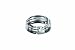 Fossil - JF83528040508 - Bague - Homme - Acier Noir et Blanc - Logo Fossil - Acier