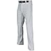 Champro Youth MVP Open Bottom Relaxed Fit Baseball Pant, Grey, Large