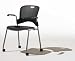 Caper Chair Stacking, Color - Black
