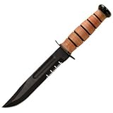 Ka-Bar Knives - USMC Fighting Knife, 7 in., Serrated, Nylon Sheath