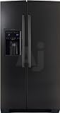 Review Electrolux  / Electrolux EI23SS55HB 22.5 cu. ft. Side-by-Side Refrigerator with 3 Luxury-Design Glass Shelves, Luxury-Glide Humidity-Controlled Crispers, Chill Zone Drawer, Exterior Ice/Water Dispenser, Luxury Lighting and IQ-Touch Controls: Black