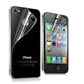 5 x Full Body Front and Back LCD Screen Protector Scratch Shield for Apple iPhone 4 / iPhone 4S / iPhone 4GS 16GB 32GB (Pack of 5)
