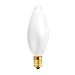Bulbrite 15CTF/25/3 15-Watt 130-Volt Incandescent Torpedo Chandelier Bulb, 25mm, Frost