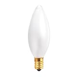 Bulbrite 60CTF/32/3 60-Watt 130-Volt 32mm Frost