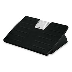Fellowes Premium Ergonomic Foot Rest Office Suites - Lock - 5.62" Adjustment - Tilt - 17.5" x 13" x 4.38" - Silver, Black