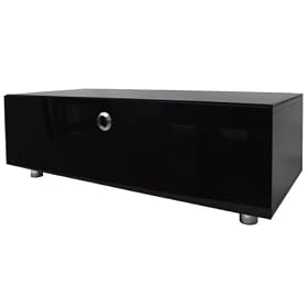 S&C ZIN422510/BKI Modus Range Beam Thru High Gloss Cabinet 26"-52" LCD/Plasma/LED TV Stand