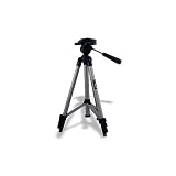 Vidpro TT-250 Tripod with 3-Way Quick Release Pan Head & Non-Skid Rubber Legs, for Small Video, Film or Digital Cameras, Extends 52 & Supports 3 lbs.