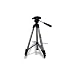 Electronics : Vidpro TT-250 Tripod with 3-Way Quick Release Pan Head & Non-Skid Rubber Legs, for Small Video, Film or Digital Cameras, Extends 52' & Supports 3 lbs.
