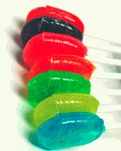 Intense Assorted Flavors, Sugar Free Lollipops, Kosher, Vegetarian, Individually Wrapped, Vegan, Dairy-Free, Nut-Free, Soy-Free, Trans-Fat-Free, Gluten-Free, uses Isomalt! About 53 per lb