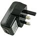 Black 3 PIN UK USB Mains Charger For iPods, Mobile Phones, PDA's, MP3 Players, Speakers, Digital Cameras, Nokia, Sony Ericsson, Samsung, LG, Palm (COMPATIBLE WITH ALL IPODS AND IPHONE 3G 3GS)