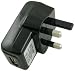Electronics : Black 3 PIN UK USB Mains Charger For iPods, Mobile Phones, PDA's, MP3 Players, Speakers, Digital Cameras, Nokia, Sony Ericsson, Samsung, LG, Palm (COMPATIBLE WITH ALL IPODS AND IPHONE 3G 3GS)