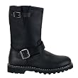 MENS SIZING Black Leather Calf Boot Gothic Boot Biker Boot Combat