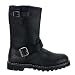 MENS SIZING Black Leather Calf Boot Gothic Boot Biker Boot Combat