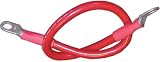 Ancor 189141 Marine Grade Electrical Premium Tinned Boat Battery Cable Assemblies (2-Gauge, Size 3/8 Stud, Red, 18-Inches-Pack)