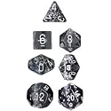 Polyhedral 7-Die Translucent Dice Set - Clear