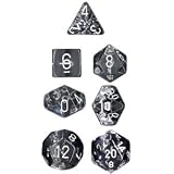 Polyhedral 7-Die Translucent Dice Set - Clear