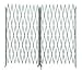 Industrial Grade 2XZH1 Steel Folding Gate, Opening 12-14Ft