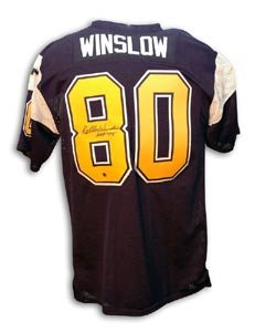 Kellen Winslow Signed San Diego Chargers Throwback Jersey - HOF 95