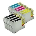 10 Pack of Compatible Epson Ink Cartridges - 69 / T069 : 4 black and 2 of each color