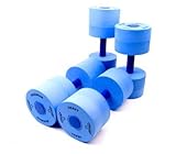 Exervo Water Exercise Foam Pool Dumbbells Combo Set, Heavy & Max Pairs With Free Mesh Dry Bag