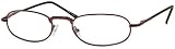 Value Eyes Deluxe - Classic Metal Semi Oval Spring Hinge Reading Glasses
