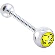 Zodiac Sign ARIES SIGN Logo Barbell Tongue Ring