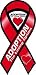 Adoption the Loving Option Red 8 Ribbon Car Magnet
