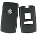 PCMICROSTORE Brand Samsung SYNC SGH-A707 A707 Rubberize Black Crystal Snap-on Case Cover with Removable Swivel Belt Clip