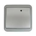 Wandschalter Fernbedienung Erweiterung f�r Funksteckdose Funksteckdosen Funk Schalter System - edel Design alu / silber