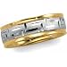 Jewelry : 18K Yellow Gold And Platinum Comfort Fit Band 4.17 oz from Perfect Jewelry & Gifts