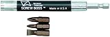 Vermont American 16062 ScrewBoss Standard Screwdriver Bit Tip Holder with Slotted and Phillips Bit Tips